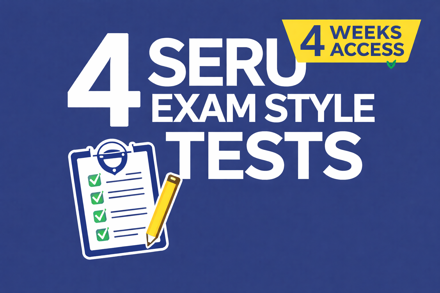 4-Week Full Course Access + 4 Mock Exams